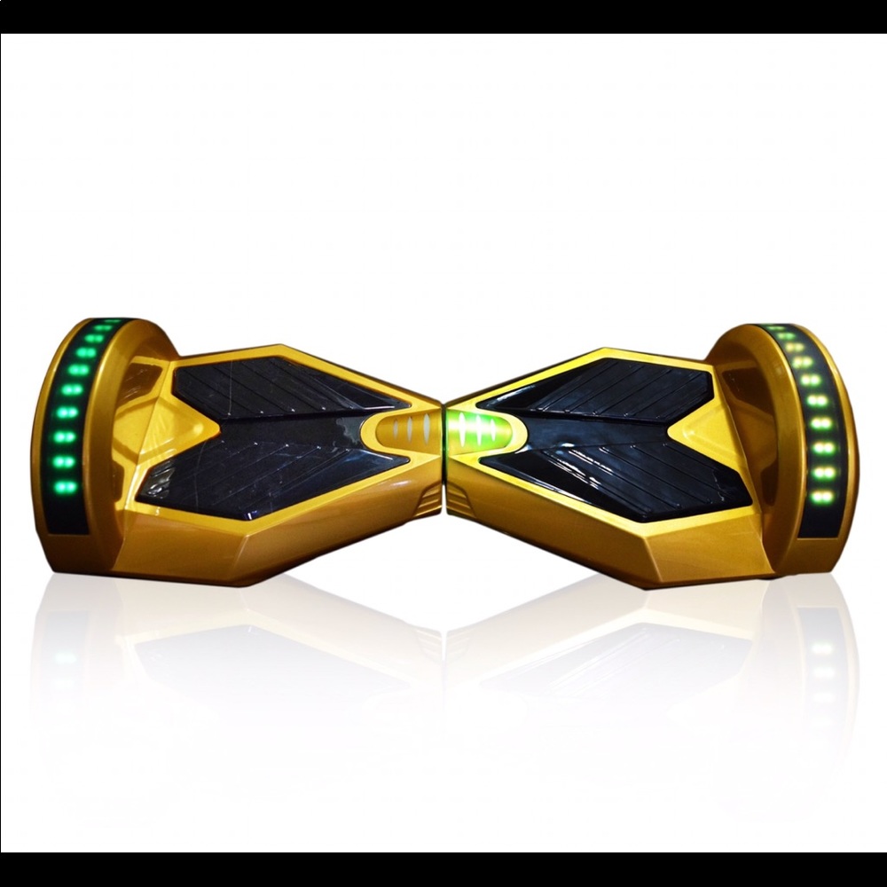 bright yellow hoverboard